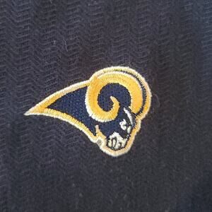 NWT Reebok Golf LA Los Angeles Rams NFL football short sleeve polo shirt - XL
